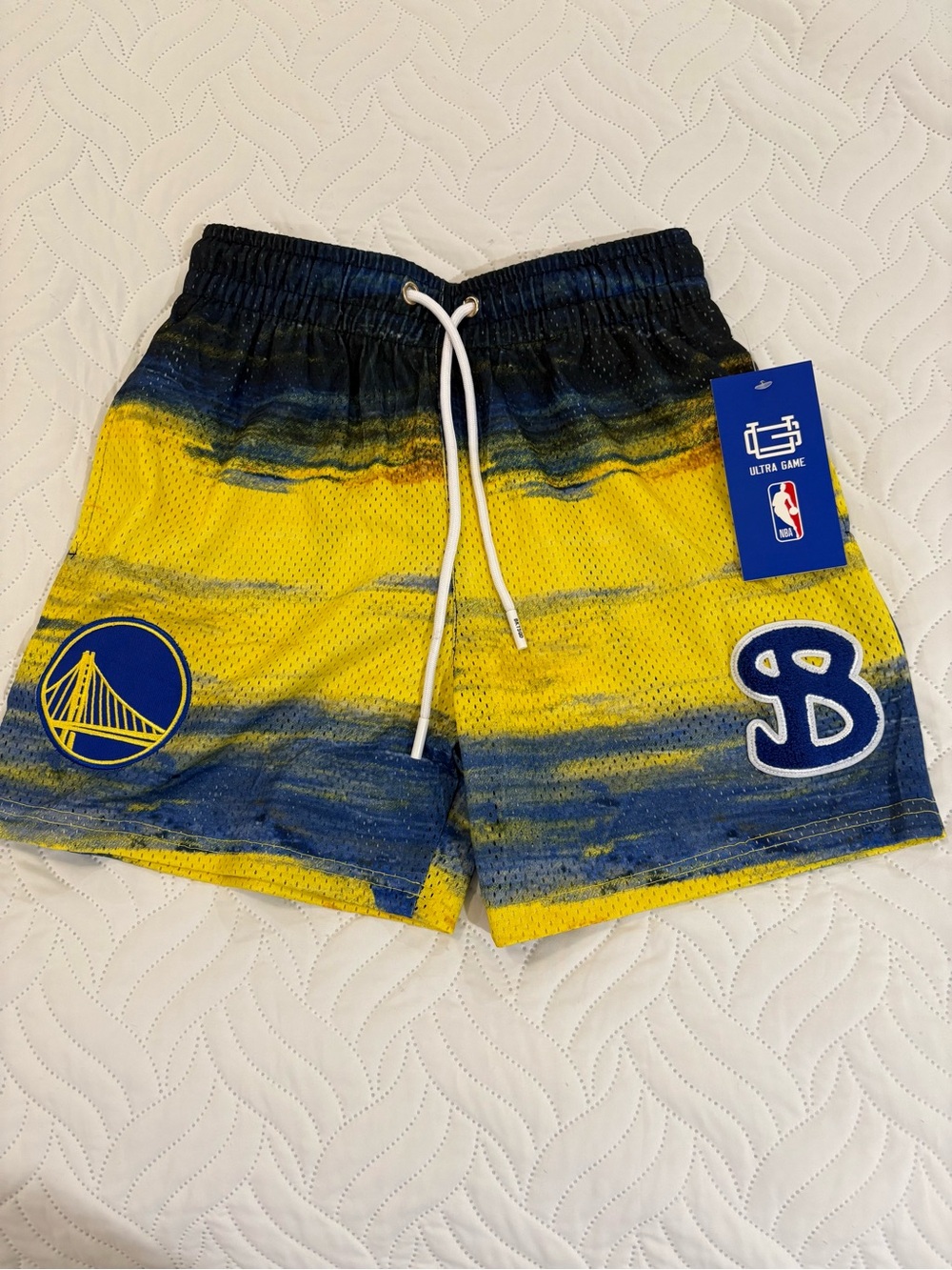 BucketSquad BKTSQD x NBA Golden State Warriors Sunset Beach Shorts XS/S